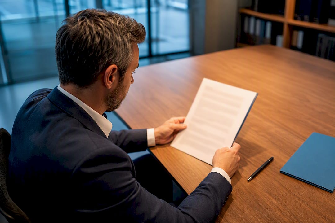Healthcare procurement team reviewing vendor agreement