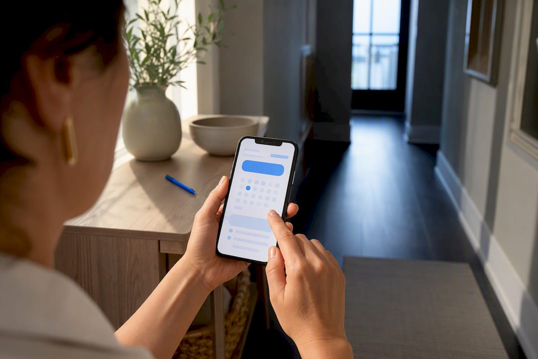 Patient booking a medical appointment on phone