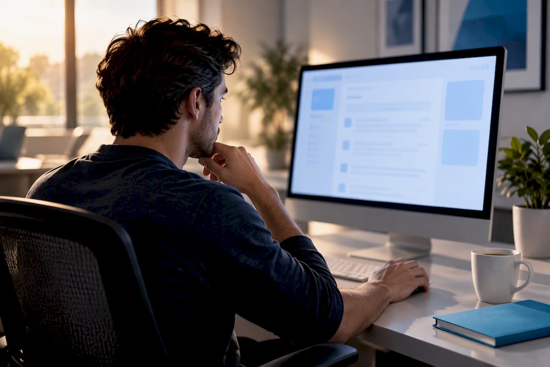 Developer reviewing medical FAQ structured data