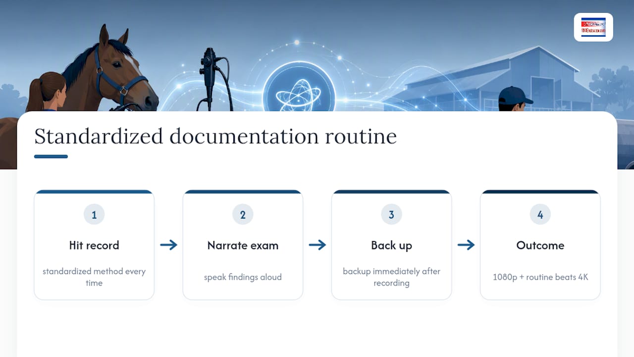 Three-stage endoscopy documentation workflow