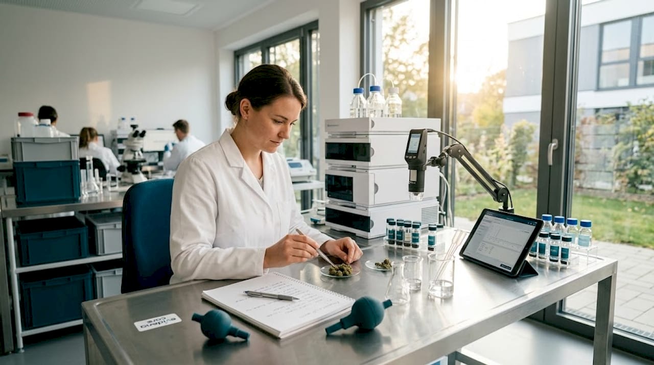 Cannabis-Analyse im Labor mit modernster Messtechnik