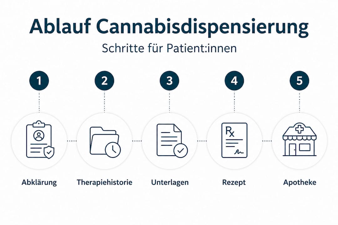 Grafische Übersicht: So läuft die Abgabe von Cannabis ab