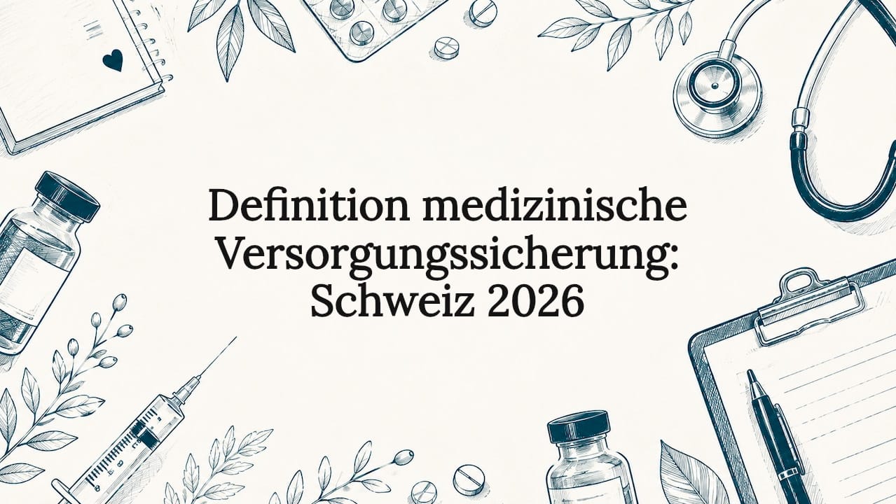 Definition medizinische Versorgungssicherung: Schweiz 2026