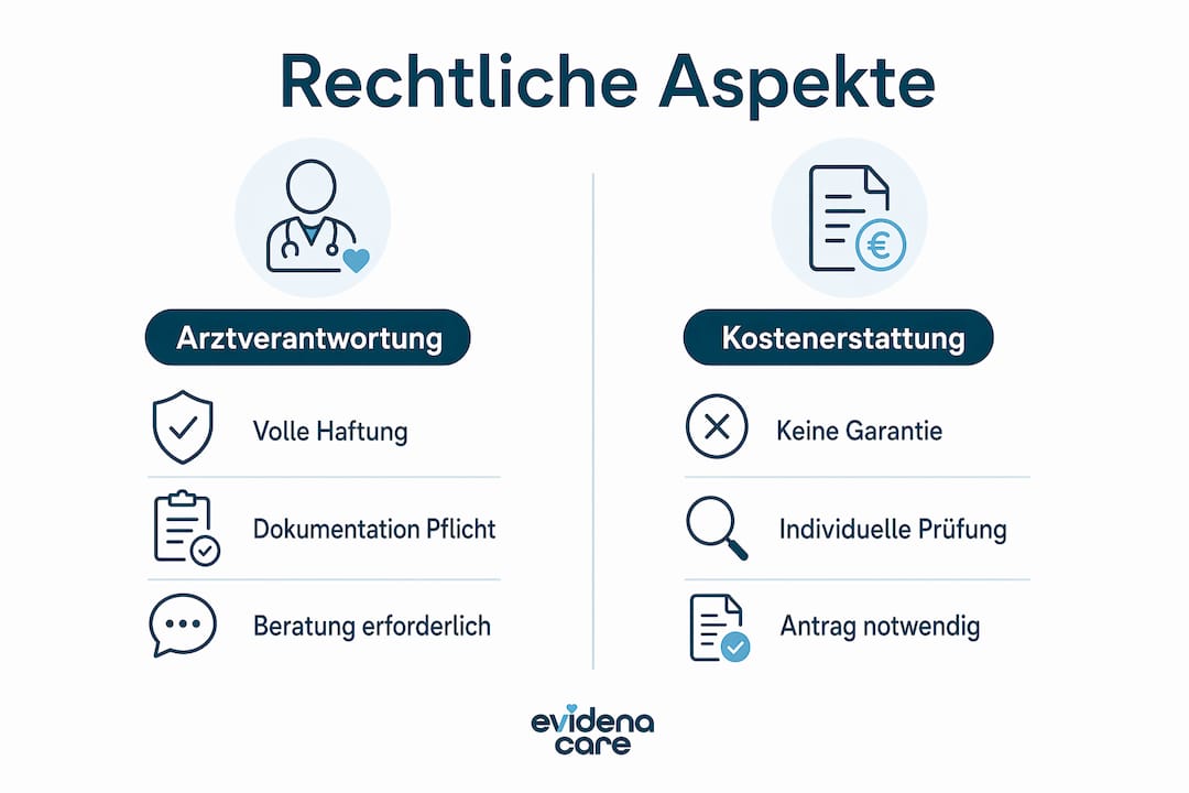 Grafik veranschaulicht die rechtlichen Rahmenbedingungen für den Off-Label-Use