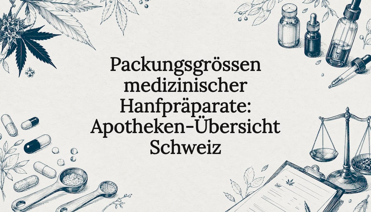 Packungsgrössen medizinischer Hanfpräparate: Apotheken-Übersicht Schweiz