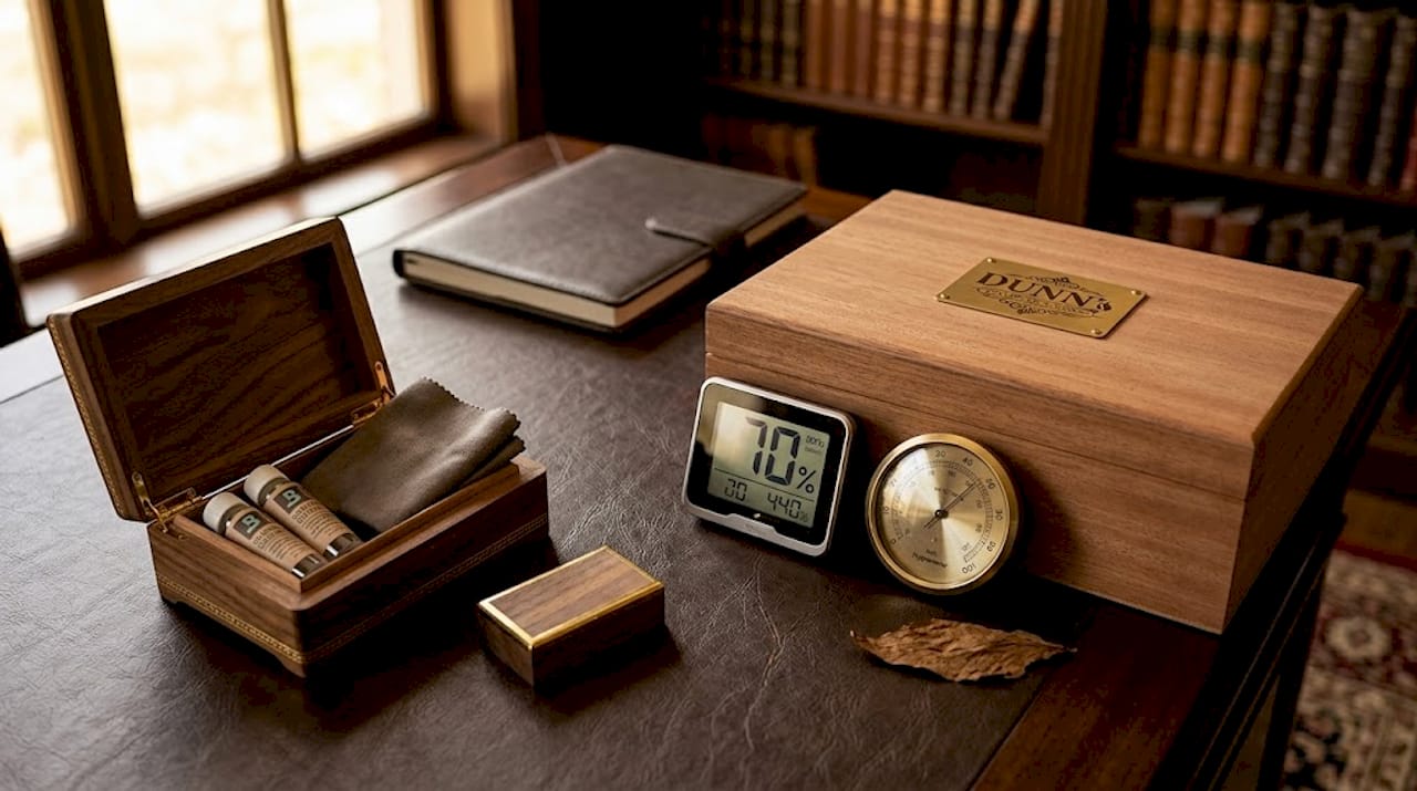 Close-up of analog and digital hygrometers