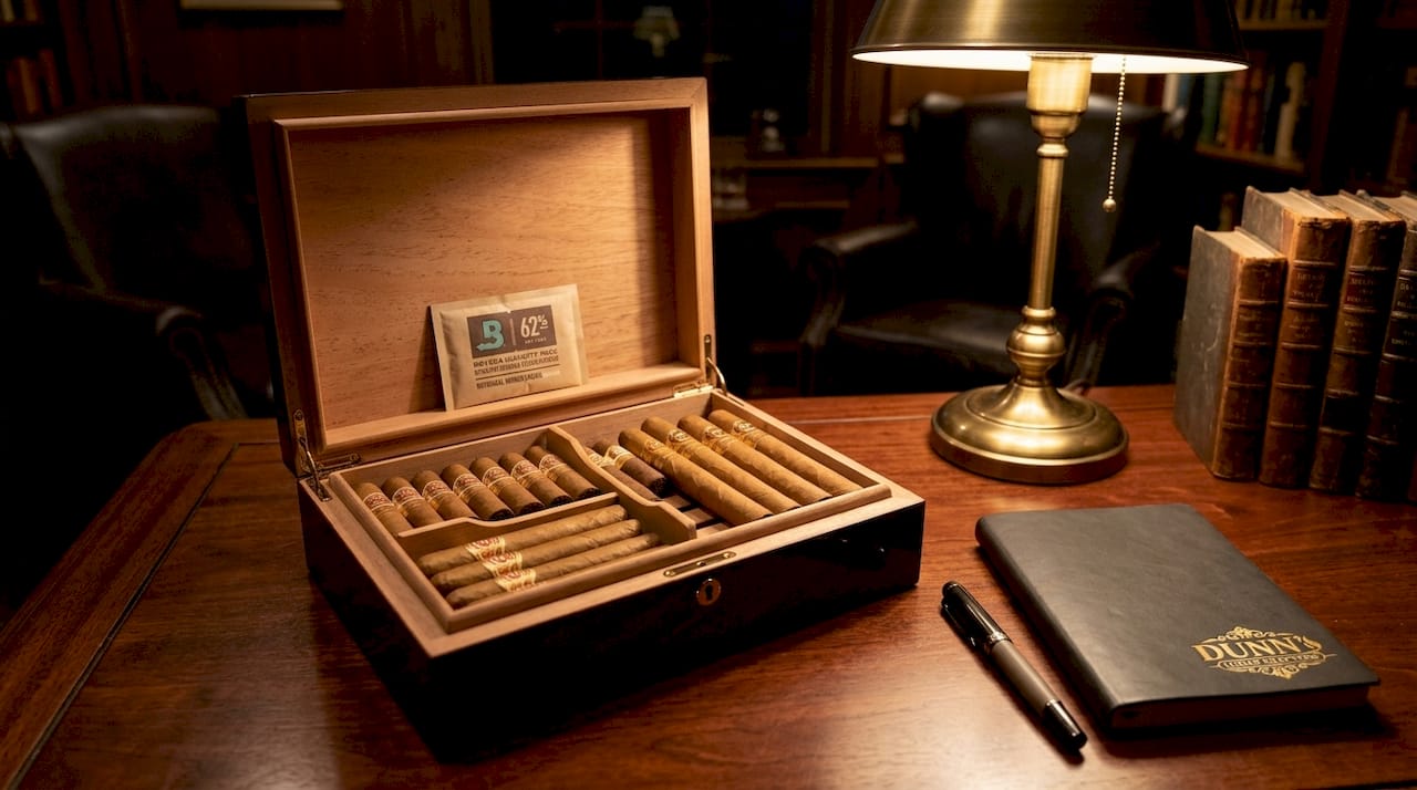 Cigar spacing inside humidor for airflow