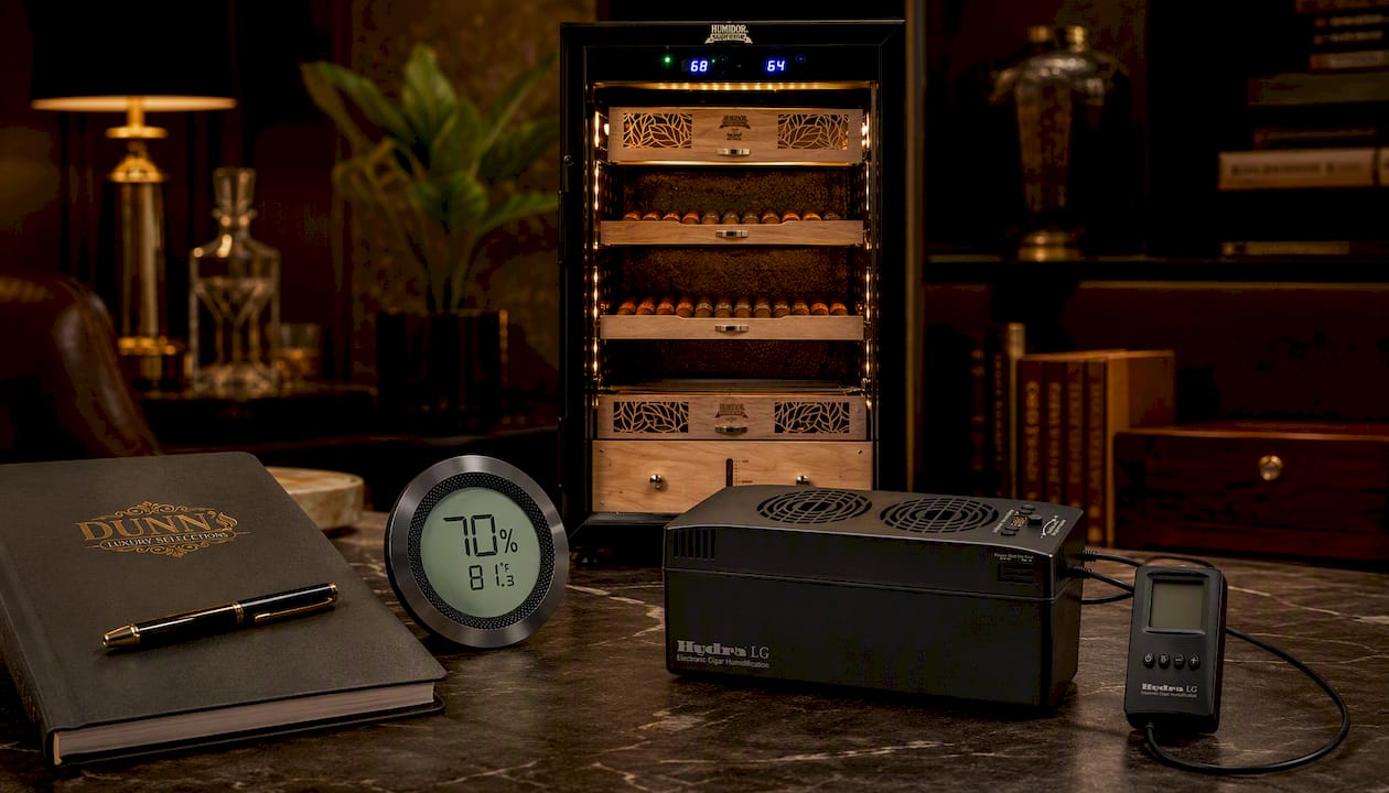 300 Series Digital Hygrometer – Humidor Temperature & Humidity Monitor Gray
