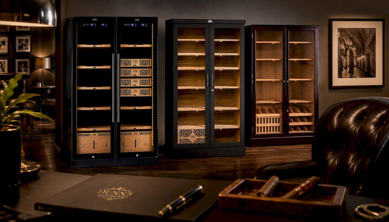 Humidor Supreme® 9200 Series Double-Door Electronic Humidor (Black)