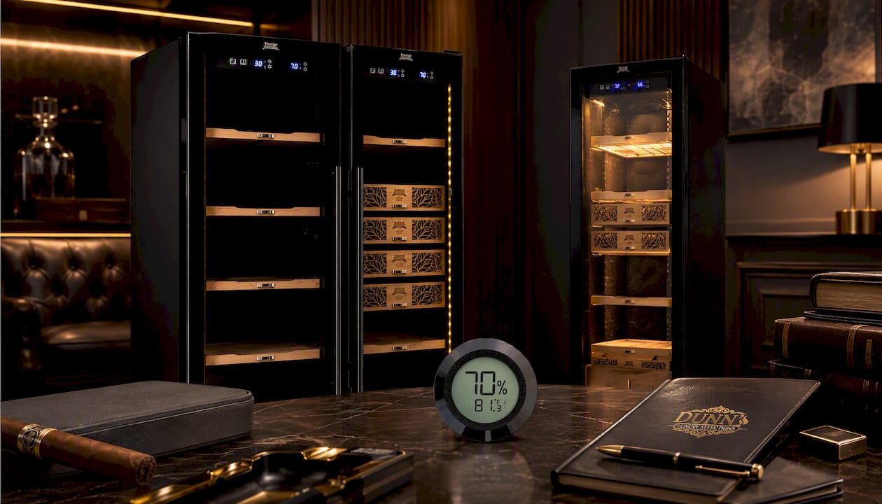 Humidor Supreme® 9200 Series Double-Door Electronic Humidor (Black)