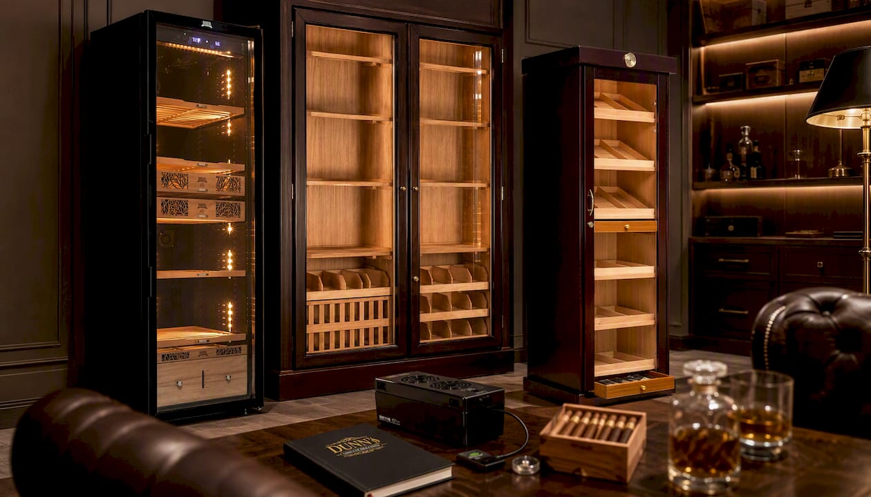 Humidor Supreme® Electronic Humidor, 9000 Series Black