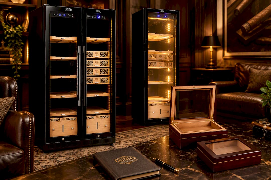 Humidor Supreme® 9200 Series Double-Door Electronic Humidor (Black)