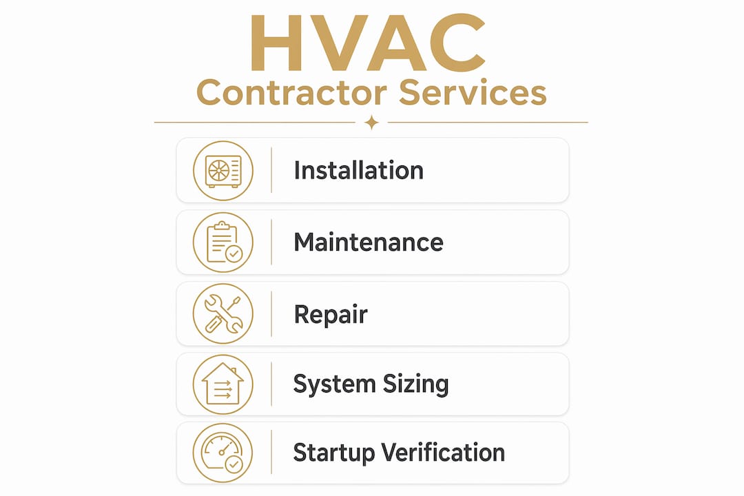 What Does an HVAC Contractor Do for Your Home? what does hvac contractor do what does hvac contractor do 1780216709250 Infographic displaying core HVAC contractor services Infographic displaying core HVAC contractor services