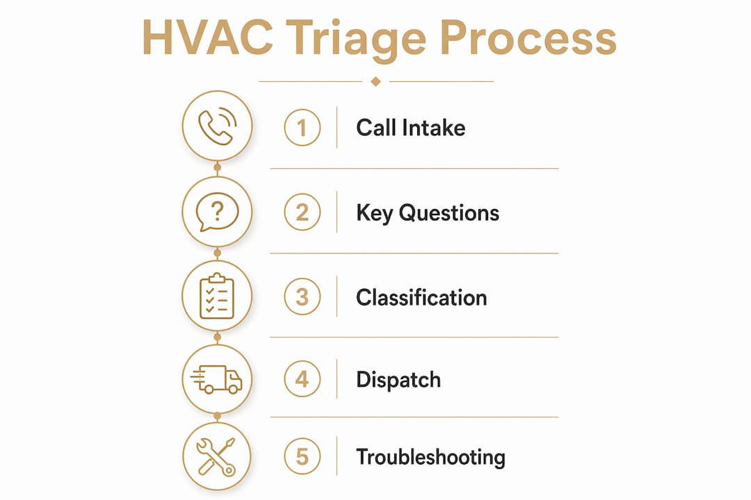 What Is the HVAC Triage Process? A Clear Guide what is hvac triage process what is hvac triage process 1782630724485 Infographic outlining HVAC triage process steps Infographic outlining HVAC triage process steps