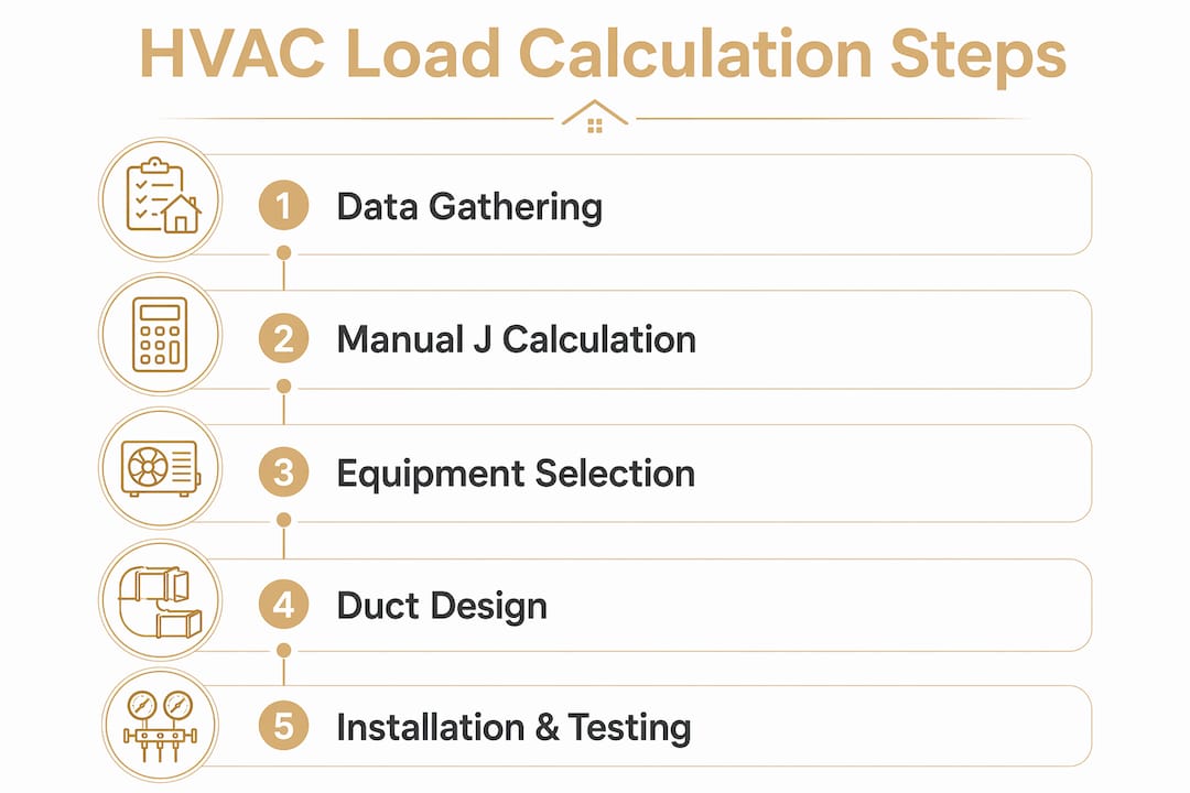 HVAC Load Calculation: A Homeowner's Clear Guide what is hvac load calculation what is hvac load calculation 1782978102878 Infographic illustrating HVAC load calculation steps Infographic illustrating HVAC load calculation steps
