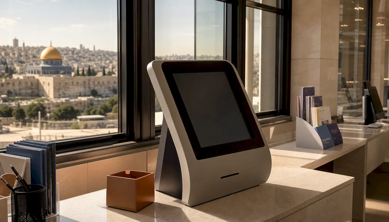 Israeli Digital Court Filing Explained: A 2026 Guide 3 Digital filing kiosk inside Israeli district court
