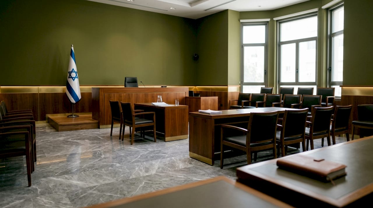 Israeli Employment Dispute Process: A Clear Guide for Workers 2 Interior of Israeli Labor Court courtroom
