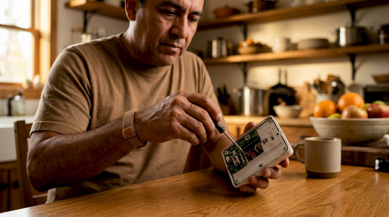 The Role of Thermostat in HVAC: A Homeowner's Guide role of thermostat in hvac role of thermostat in hvac 1783848241011 Hands inspecting digital thermostat wiring Hands inspecting digital thermostat wiring