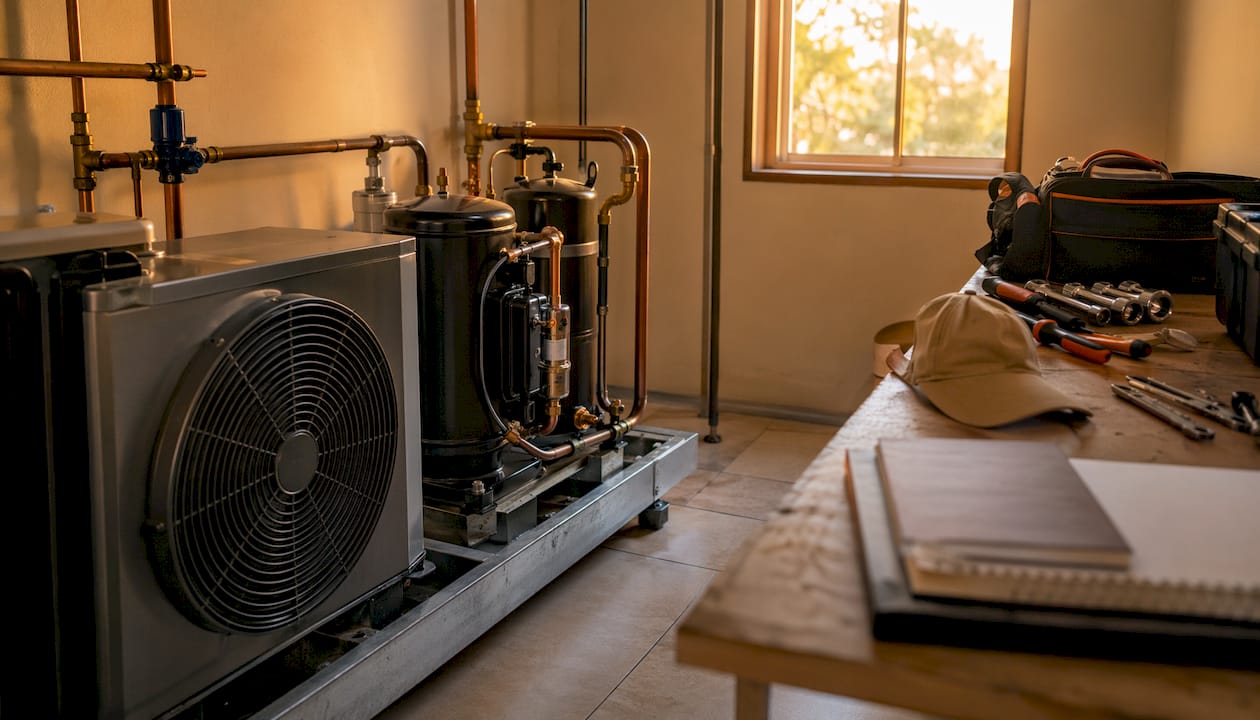The Role of Compressor in HVAC: A Homeowner's Guide role of compressor in hvac role of compressor in hvac 1784112776537 Close up of HVAC compressor in mechanical room Close-up of HVAC compressor in mechanical room