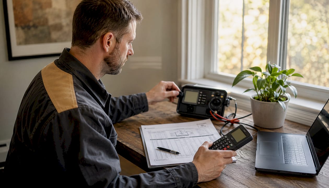 HVAC System Upgrade Planning: A 2026 Homeowner's Guide hvac system upgrade planning hvac system upgrade planning 1784277900376 Technician performing HVAC load calculation with tools Technician performing HVAC load calculation with tools