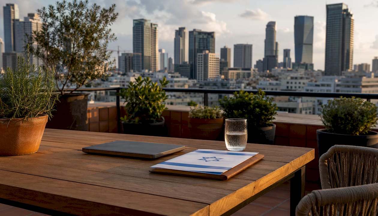 Modern empty business meeting room in Tel Aviv office