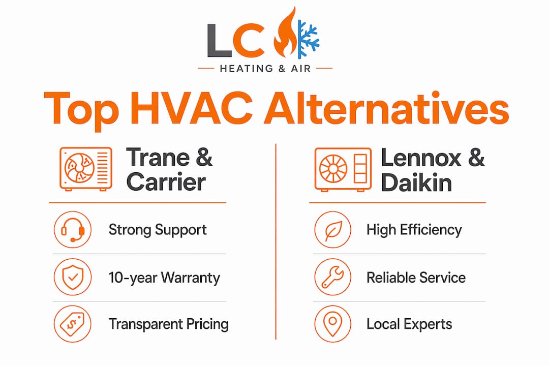 Infographic comparing top HVAC providers in 2026