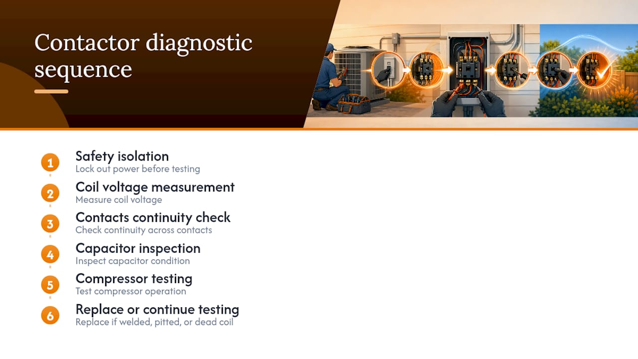 LC Heating and Air Conditioning's Approach to Contactor Diagnosis — overview diagram