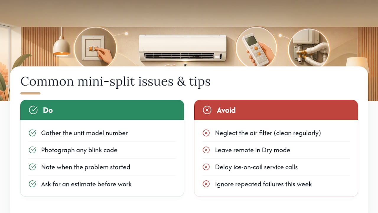 What Ernie Sees Over and Over on Mini Split Calls — overview diagram