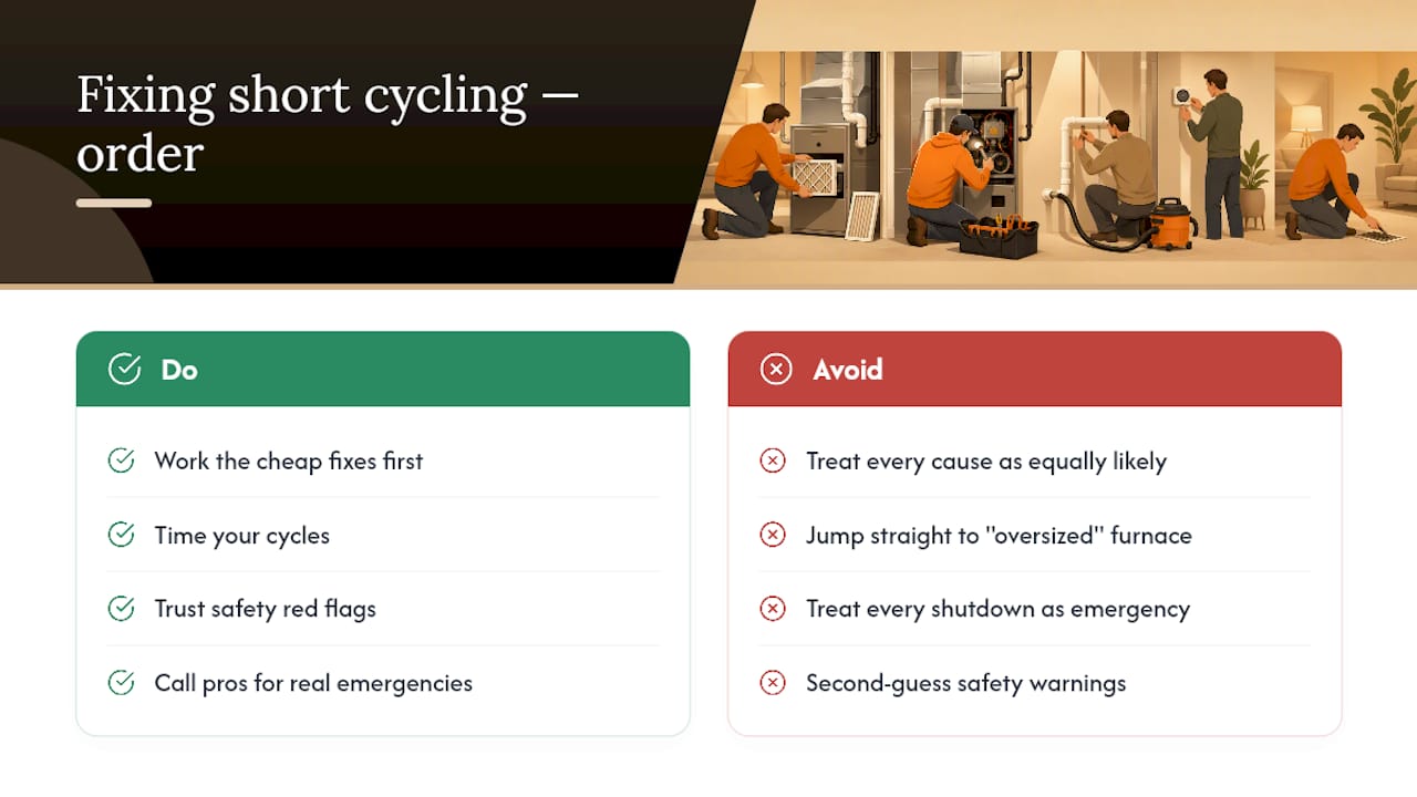 An Editorial Take on Fixing Short Cycling the Right Way — overview diagram