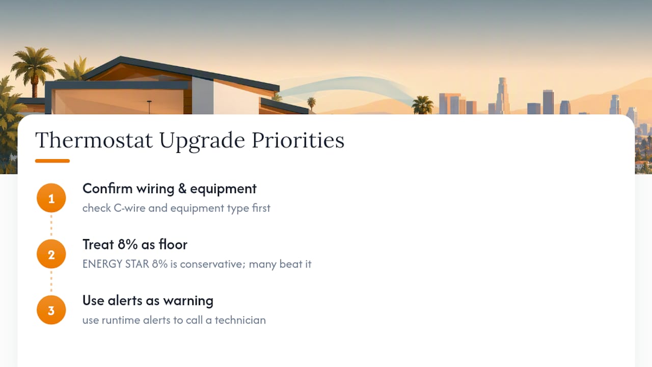 What Homeowners Get Wrong About Thermostat Upgrades — overview diagram