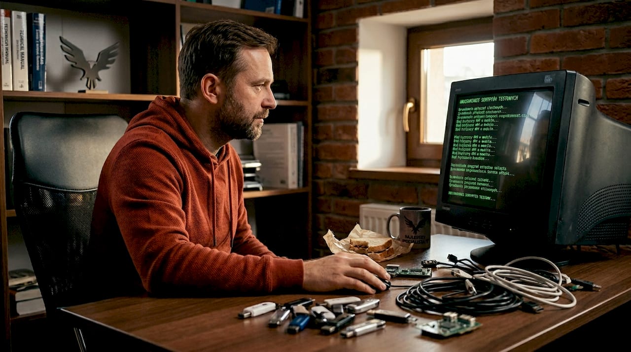 IT specialist testing software using coverage-guided fuzzing - all from a home desk.