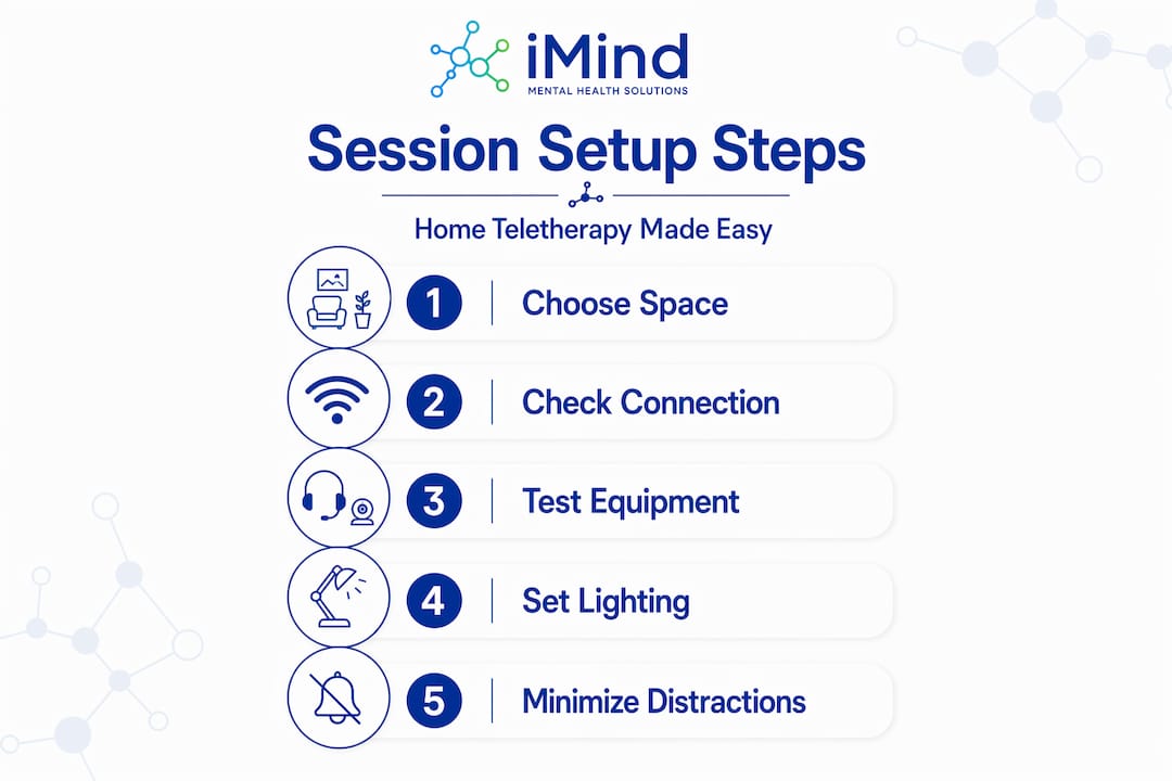 Steps to prepare your teletherapy session space