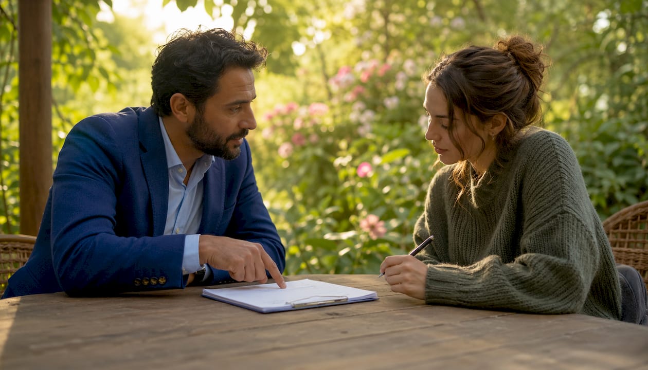 Doctor and patient discussing treatment options