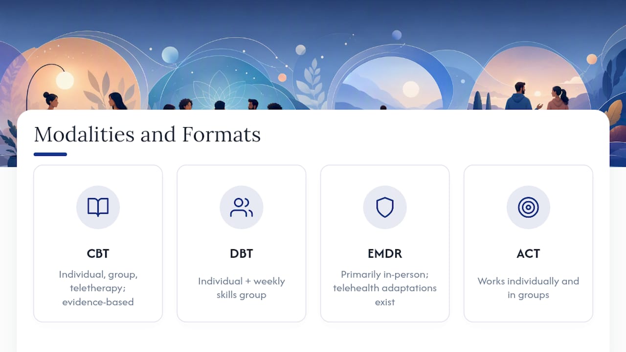 Format vs. modality: why the distinction matters — overview diagram