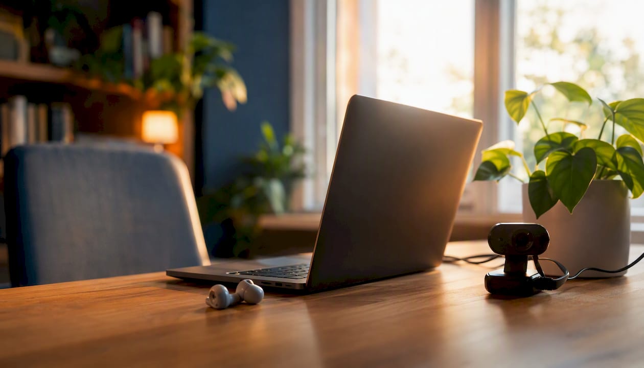 Teletherapy session technical setup