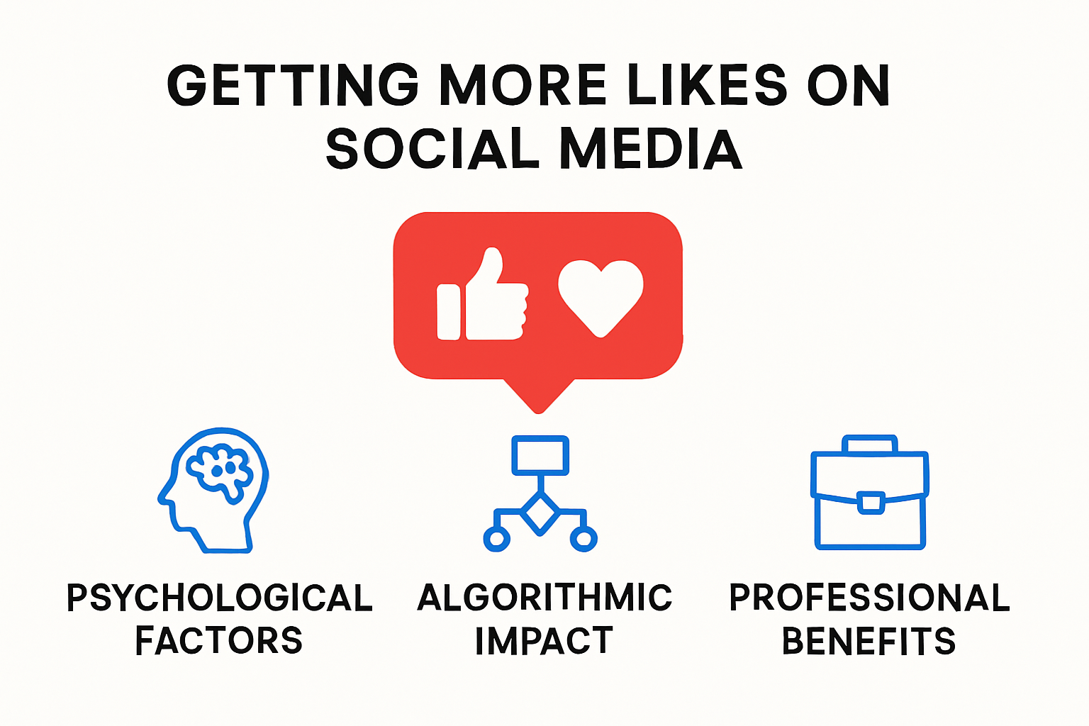 Infographic showing why likes matter on social media