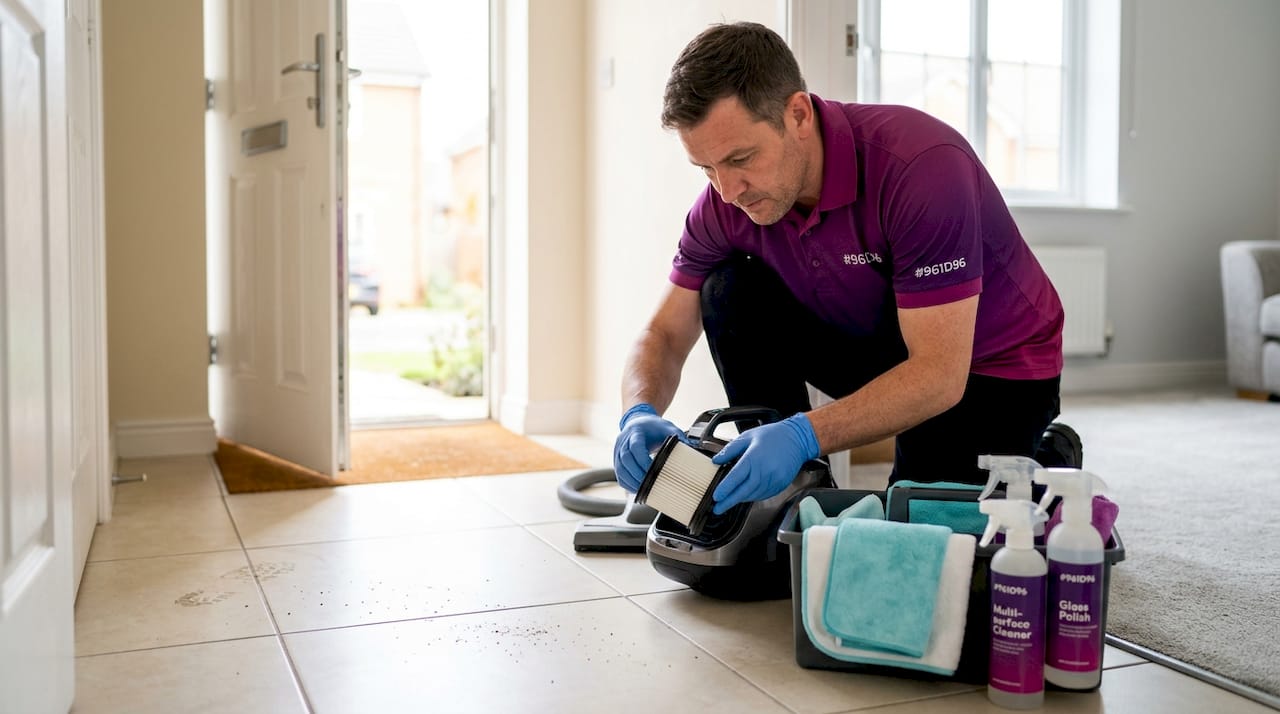 Cleaner examining tools for deep cleaning detail