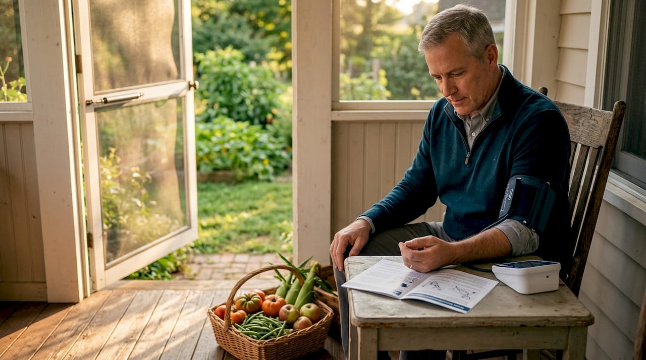 Rural man uses telehealth tools at home