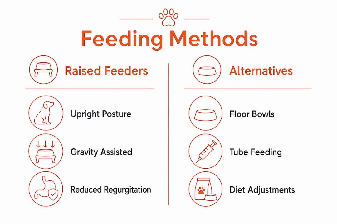 Infographic comparing raised feeders to other feeding methods