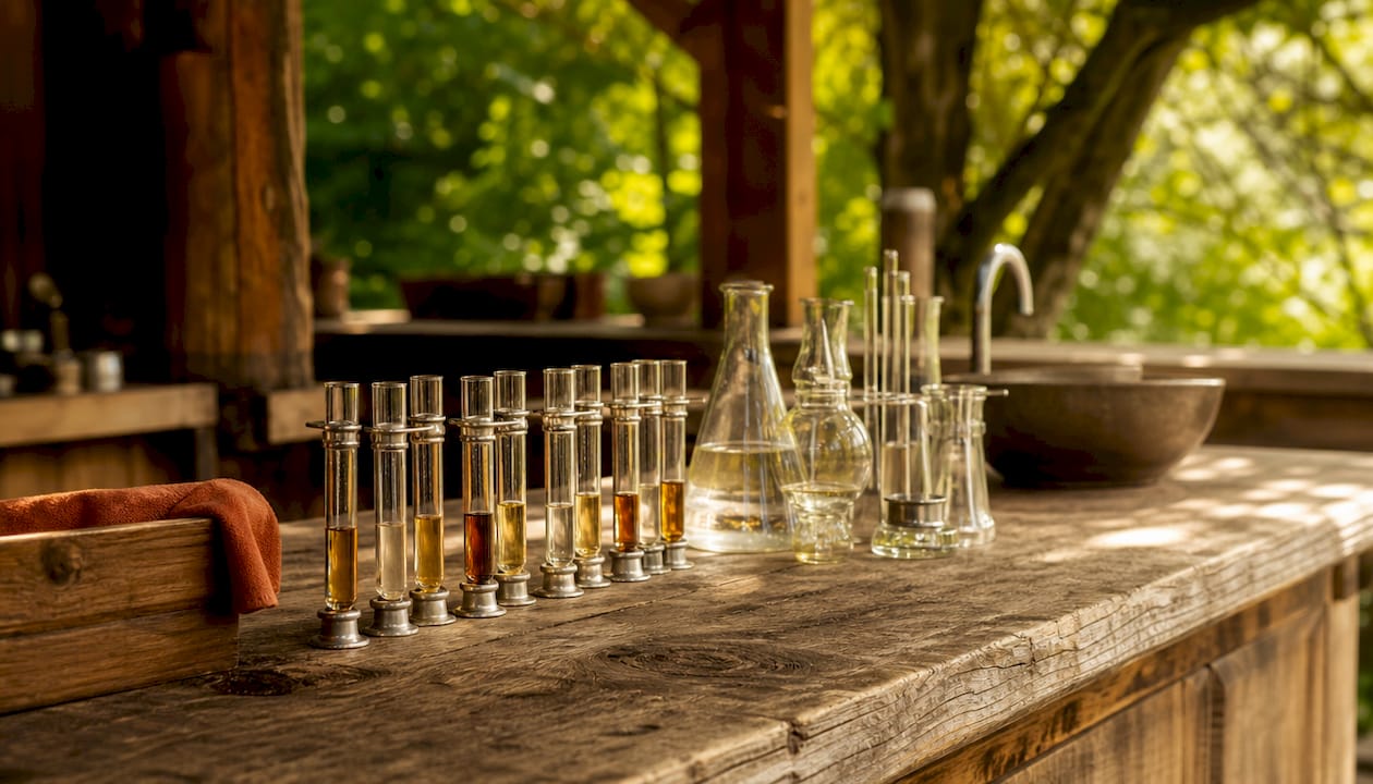 Lab glassware for chemical pet product tests