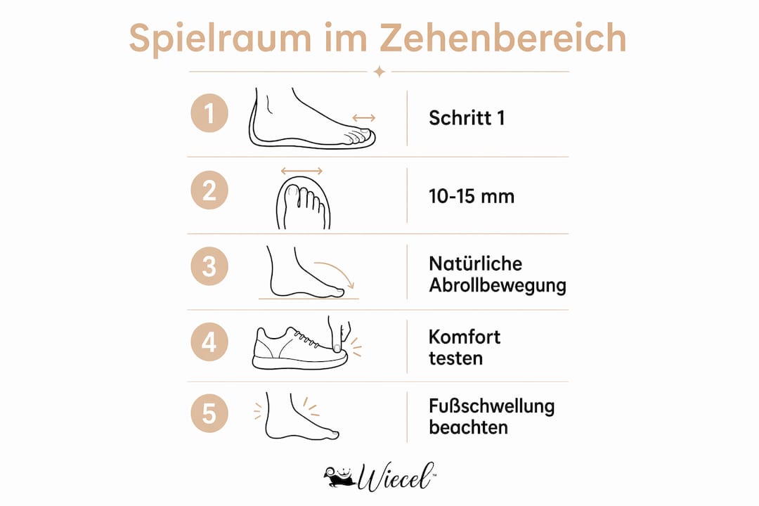 Schritt-für-Schritt-Anleitung: So schaffst du mehr Platz für deine Zehen