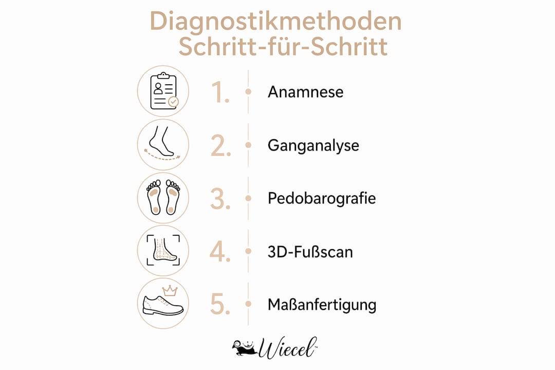 Übersicht der gängigen Diagnoseverfahren zur Bestimmung individueller Schuheinlagen