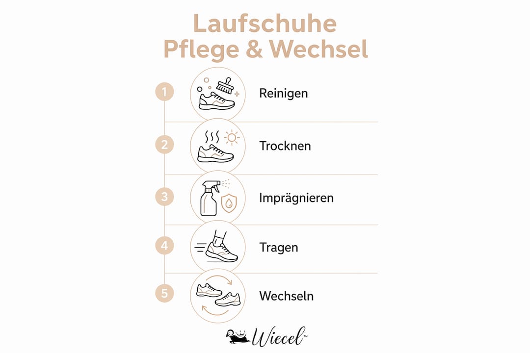 Übersicht: So pflegst du deine Laufschuhe richtig und weißt, wann ein Wechsel ansteht