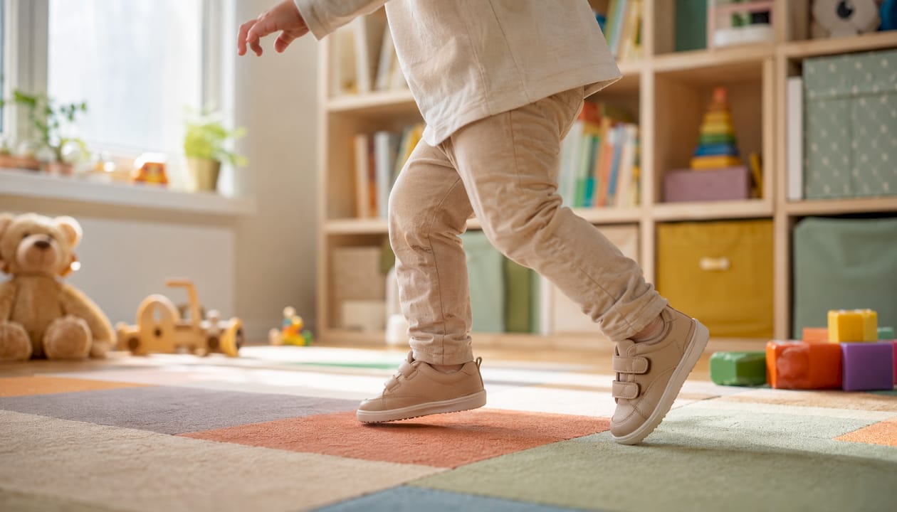 Angenehm leichte Schuhe für kleine Kinderfüße