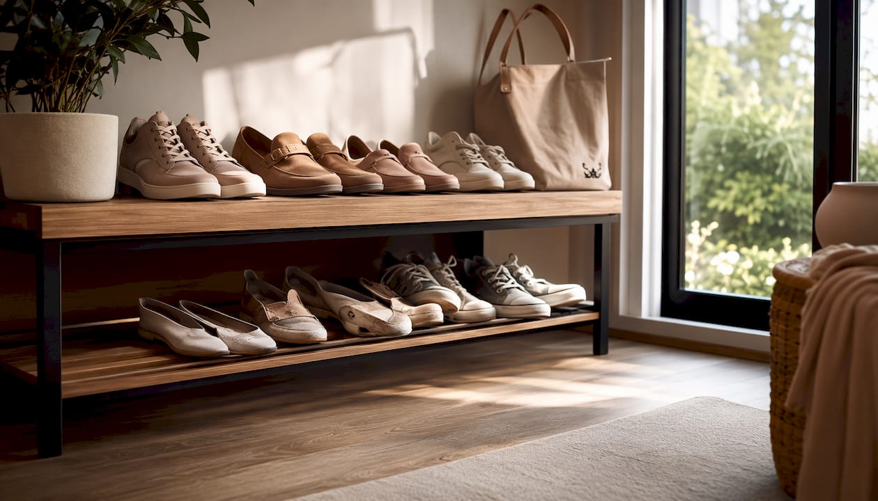 Schuhe mit deutlichen Gebrauchsspuren sind keine gute Wahl.
