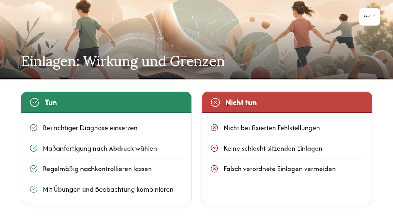 Was können Einlagen wirklich bewirken, und wo liegen die Grenzen? — overview diagram