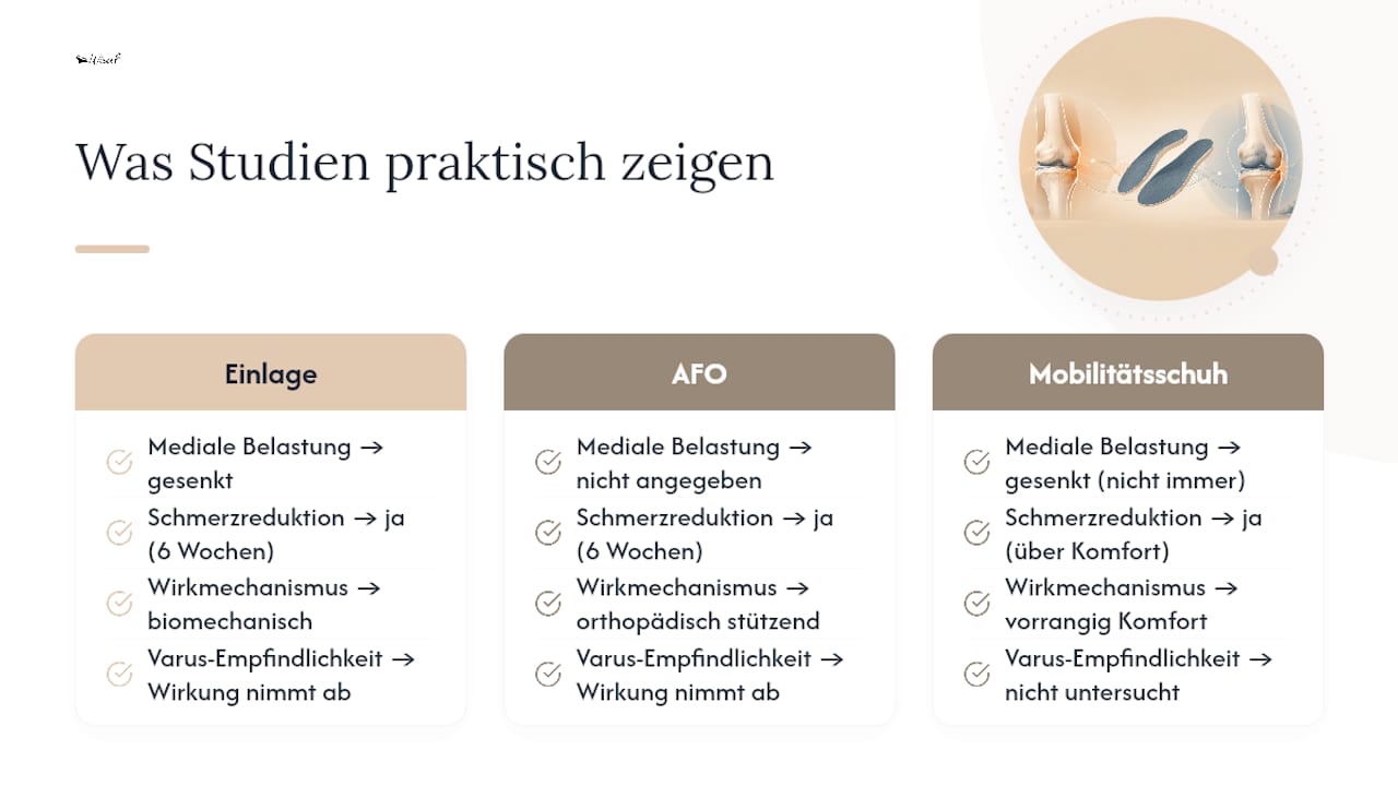 Was Studien praktisch zeigen: Belastung, Schmerz und Alltag — overview diagram