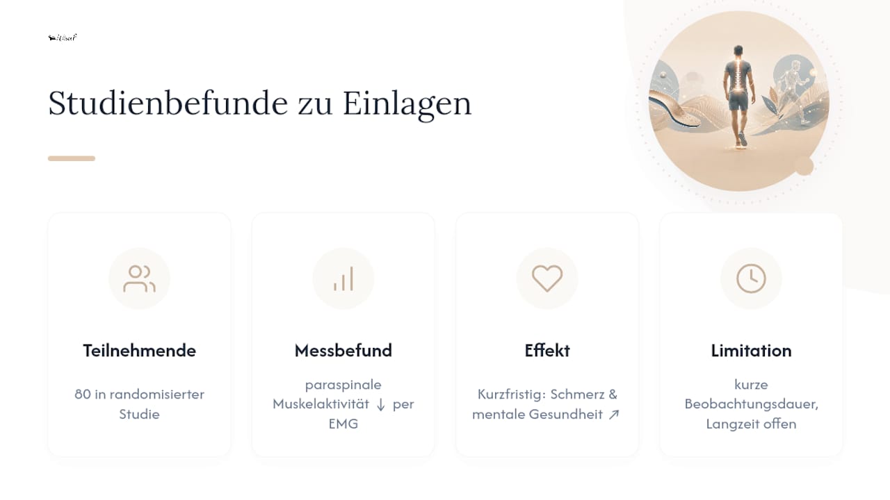 Was sagt die Forschung zu Einlagen bei Rückenschmerzen? — overview diagram