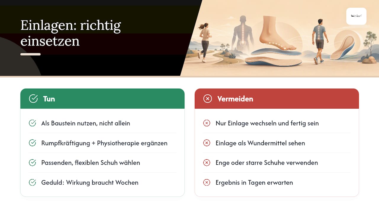 Meine Einordnung zu Einlagen als Baustein der Rückentherapie — overview diagram