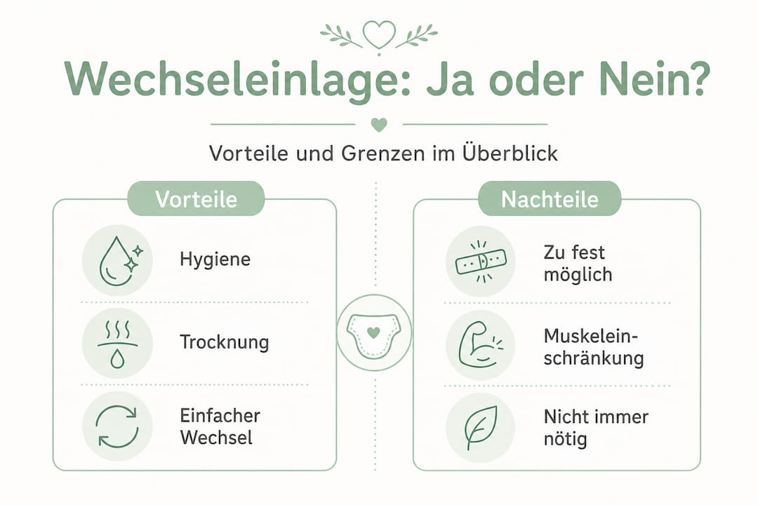Infografik: Die Vor- und Nachteile von Wechseleinlagen im Überblick